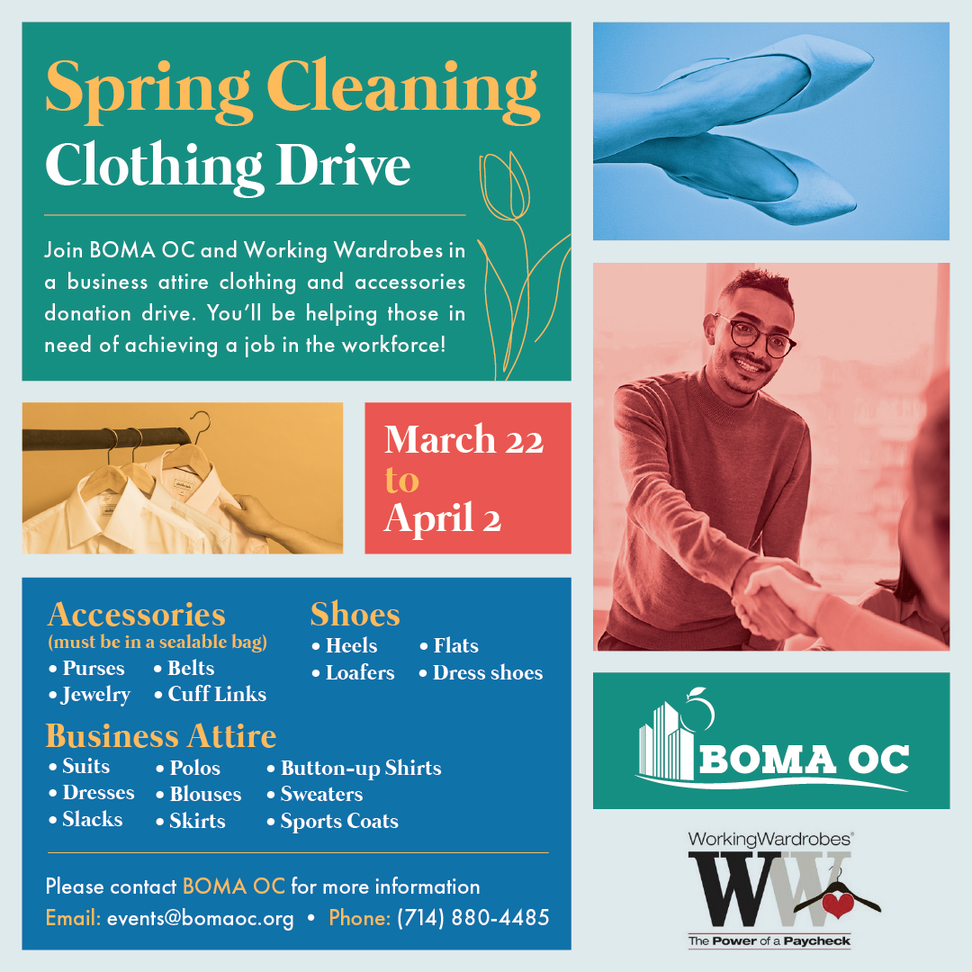 Spring Cleaning Clothing Drive – BOMA Orange County